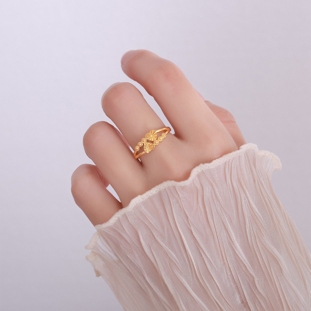 Heart-shaped Open Mouth Love Stall Live Rings