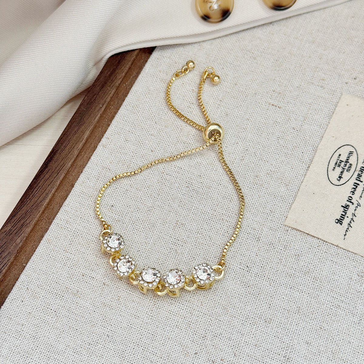 Women's Electroplated Diamond Fashion Niche High Sense Summer Bracelet