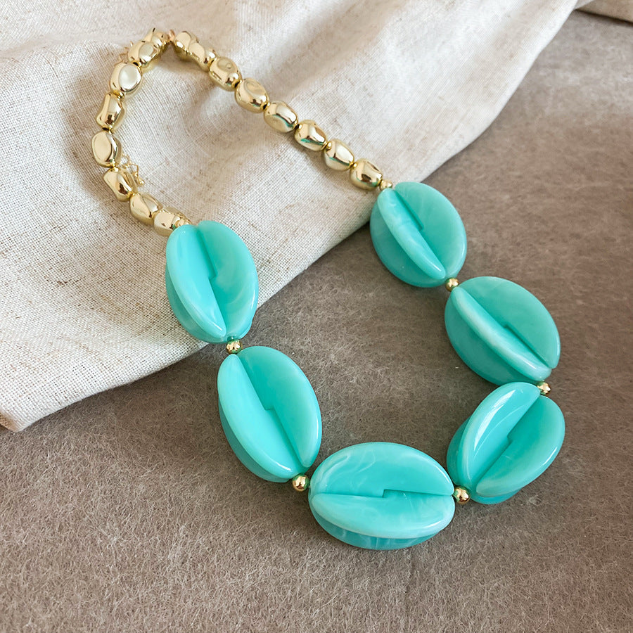 Shadow Flower Beaded Female Summer Dopamine Sweet Jewelry Set