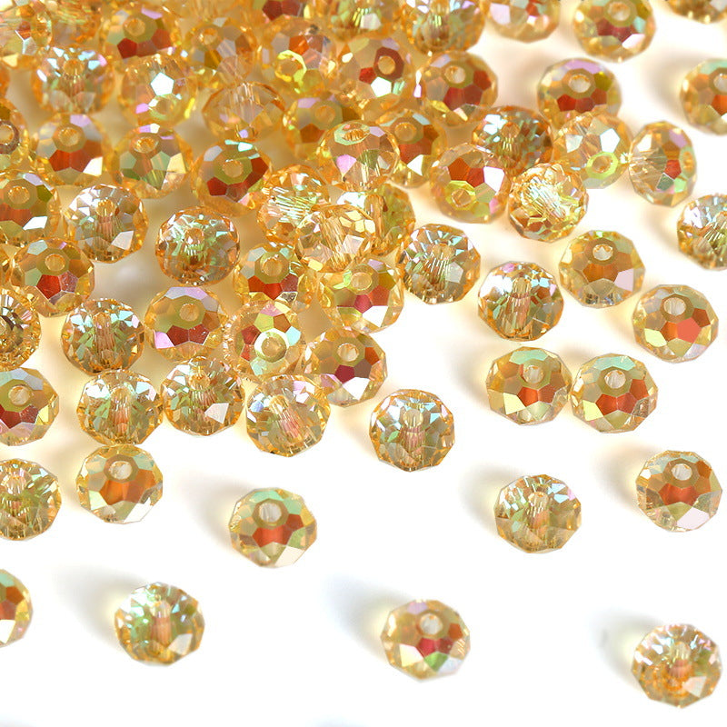 Electroplating Aurora Magic Color Glass Crystal Beads Scattered Jewelry Accessories