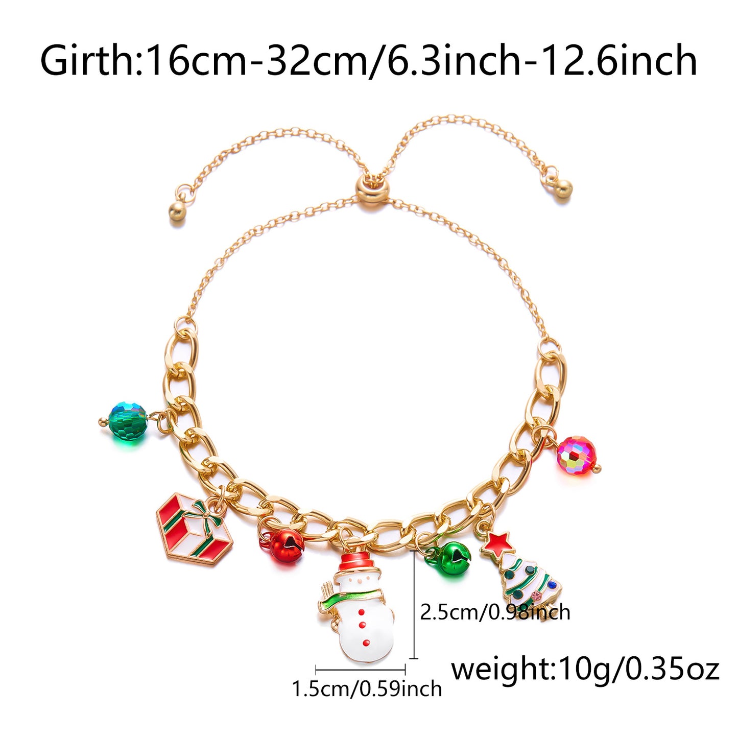 Women's Christmas High-grade Tree Snowman Bell Reindeer Bracelets