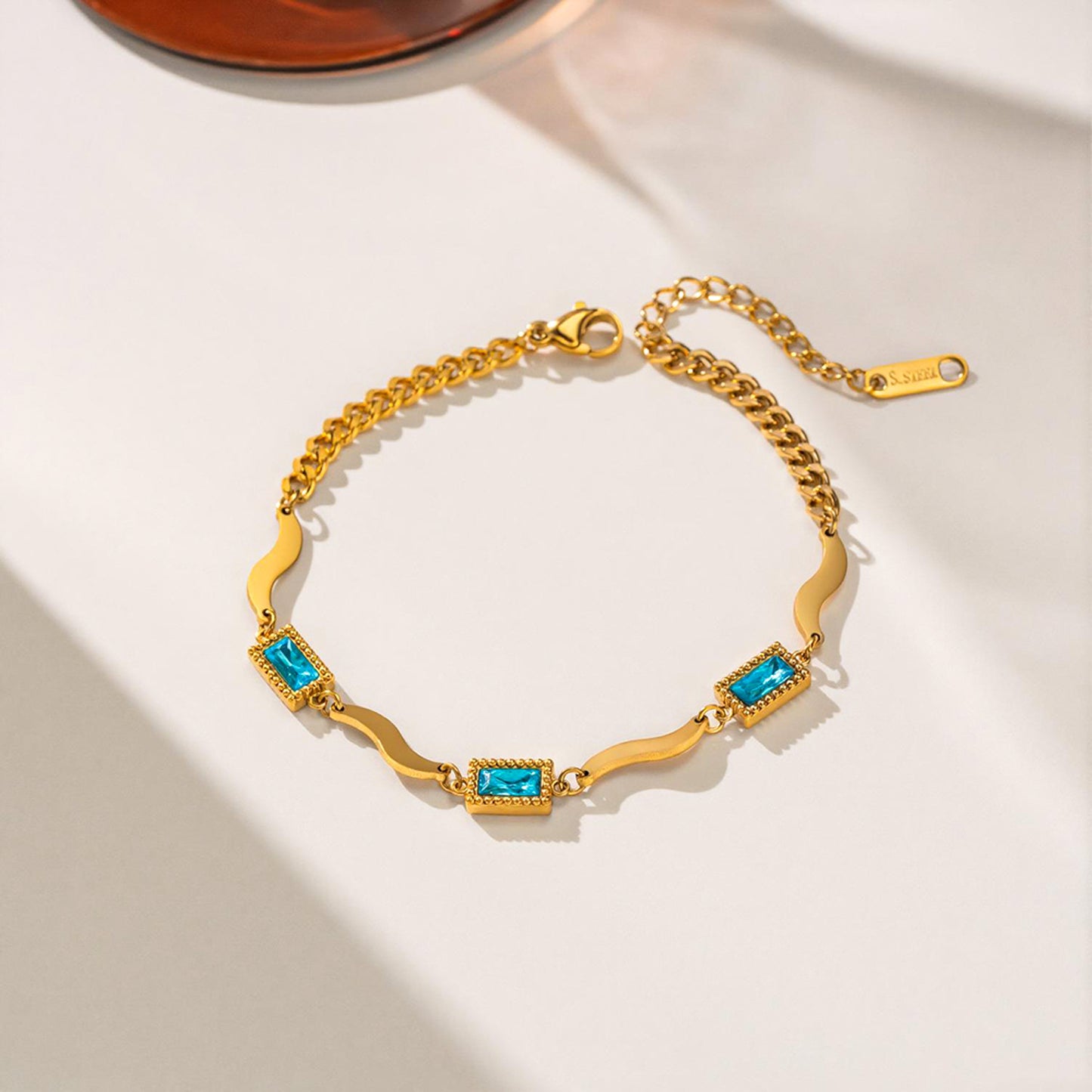 Commodity Color Dopamine Titanium Steel Female Gold Bracelets