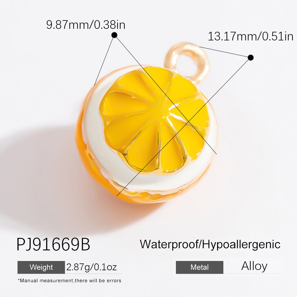 Mini Fruit Cartoon Pastoral Style Three-dimensional Jewelry Accessories