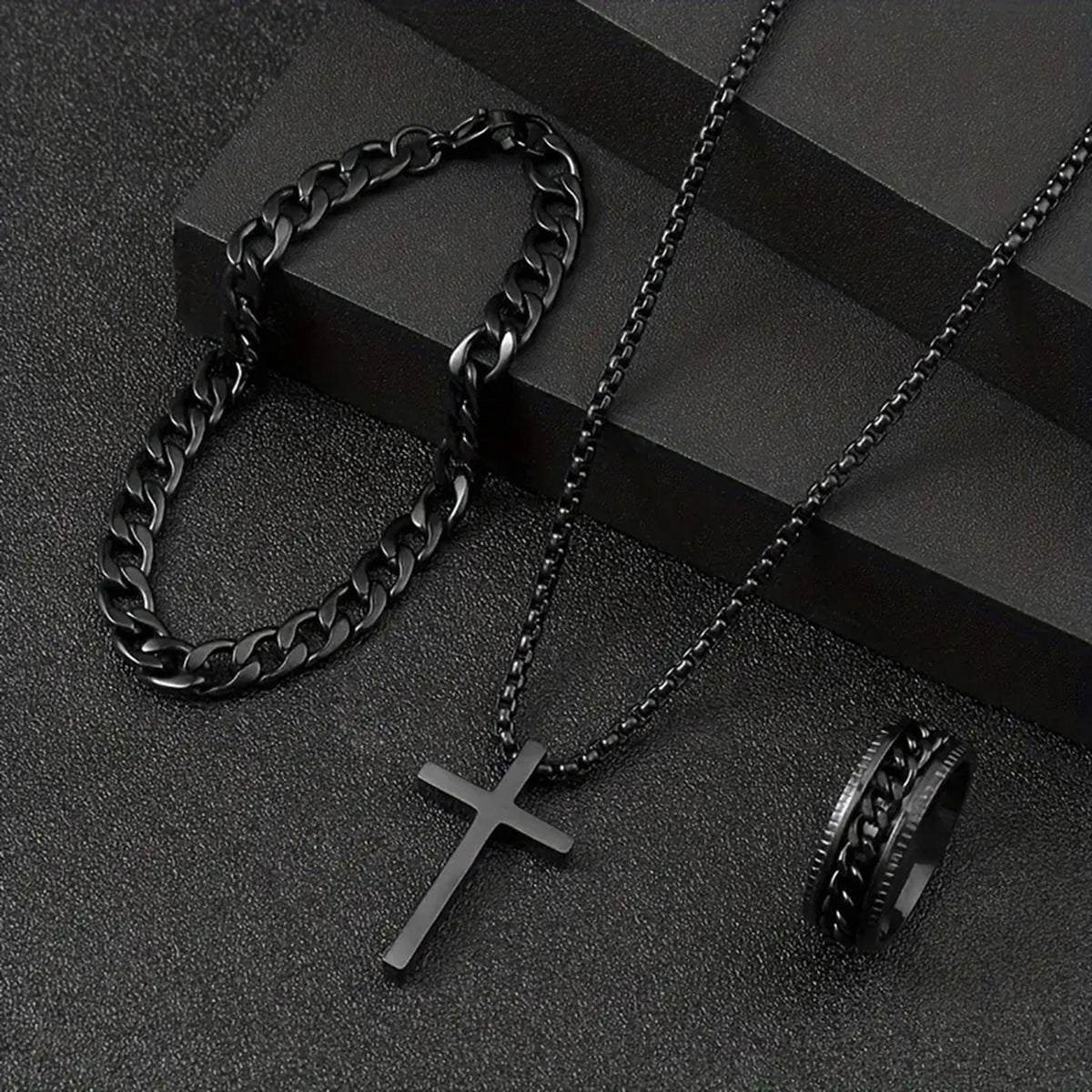 Suit Hip Hop Fashion Personality Low Jewelry Set