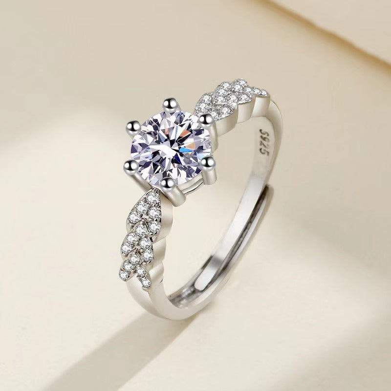 Streaming On Moissanite Female Affordable Luxury Fashion Rings