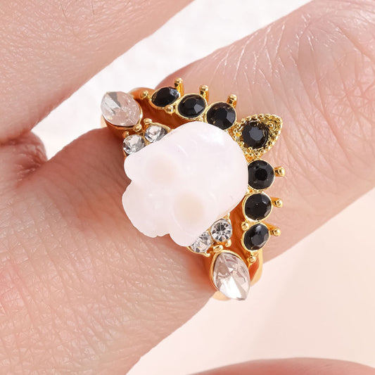 Women's Crown Skull Personality Fashion Style Ornament Rings