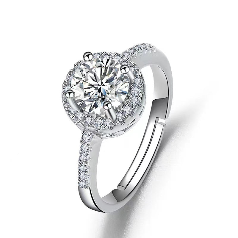 Streaming On Moissanite Female Affordable Luxury Fashion Rings