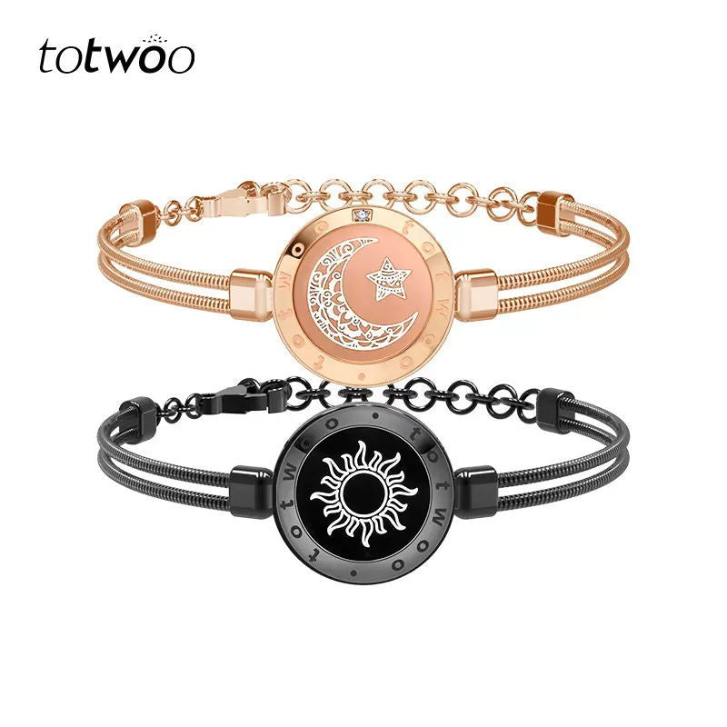 Intelligent Induction Flash Vibration Remote Love Couple Bracelets