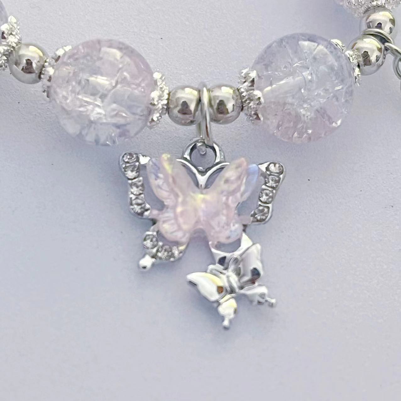 Women's Broken Beads Design Mori Style Sweet Colored Bracelet
