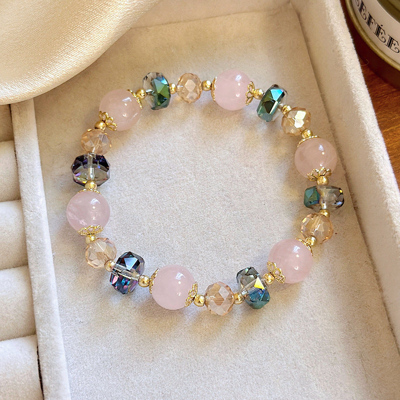 Women's Simple Strawberry Crystal For Temperament Wild String Bracelet