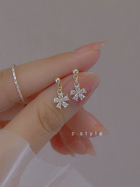 Zircon Exquisite Minority Design Mini Ear Bone Rings