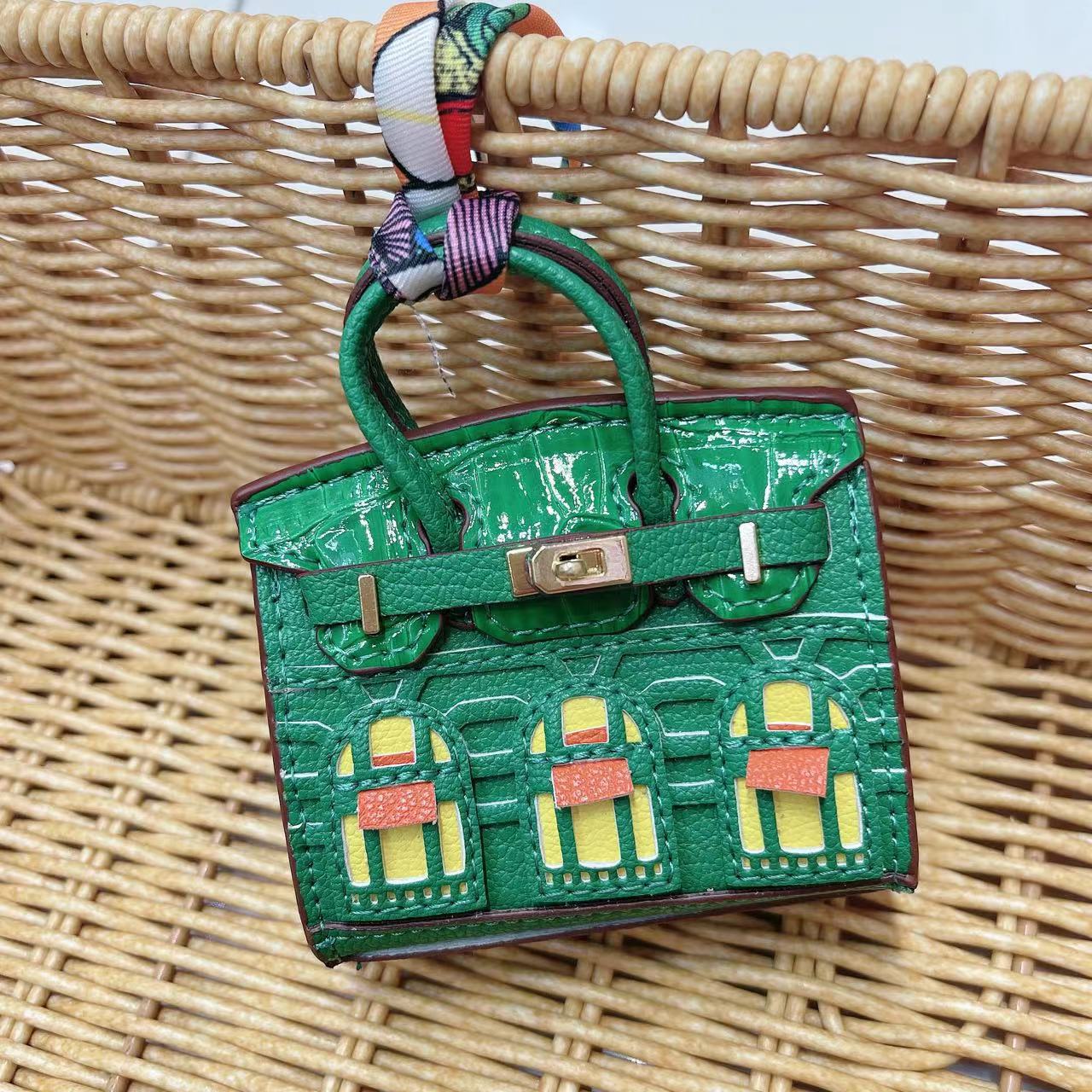 Mini Bag Window Small House Charm Hanging Ornaments