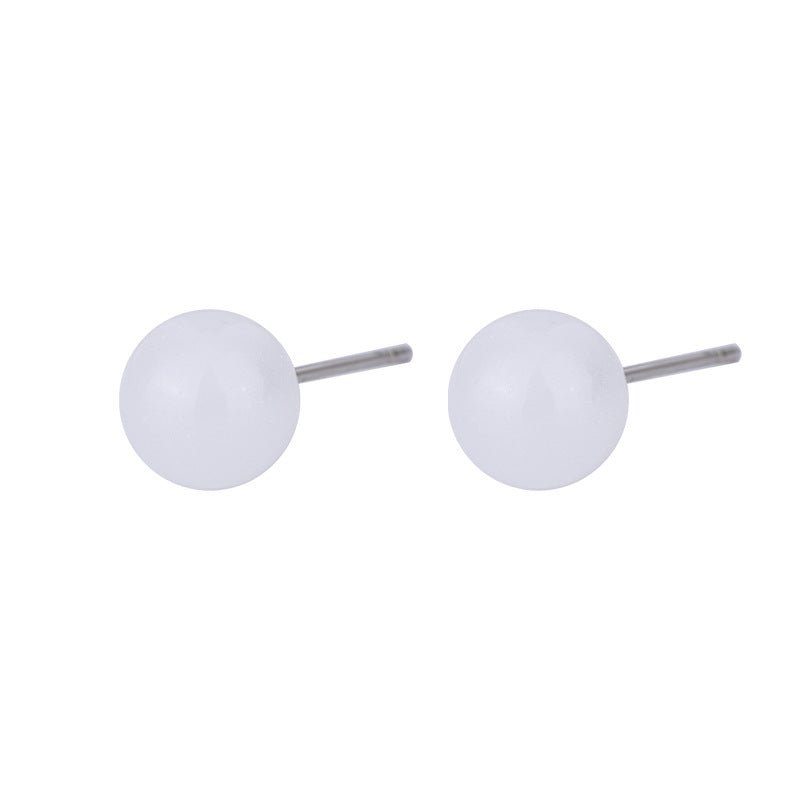 Female Niche Jade Trendy Small Exquisite Sleeping Earrings