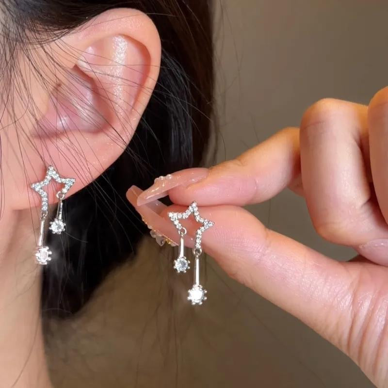 Open-end Wrong Stone Ear Niche High-grade Sweet Rings