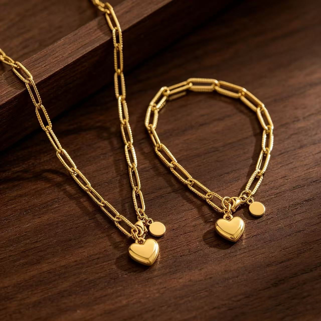 Simple Stainless Steel Love Female Girlfriends Necklaces