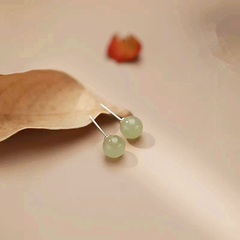 Women's Imitation Jade Ear Sier Simple Retro Affordable Luxury Rings