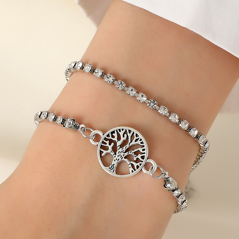 Tree Alloy Twin Female Style Niche Bracelets