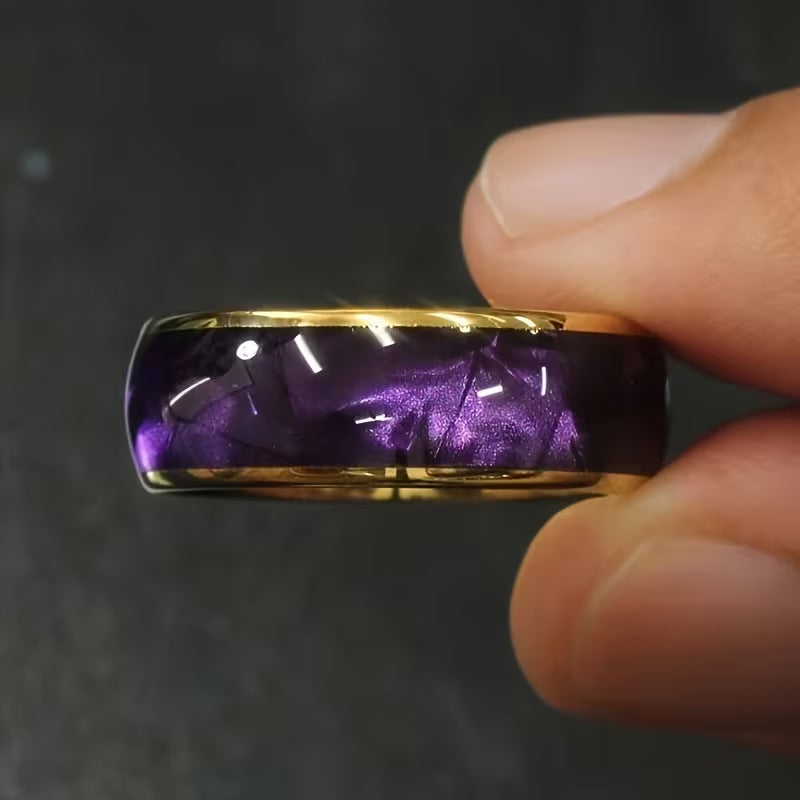 Durable Charming Trendy Versatile Purple Shell Ring