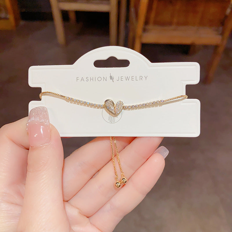 Women's Minority Fashion Unique Personality Trendy Zircon Light Bracelet
