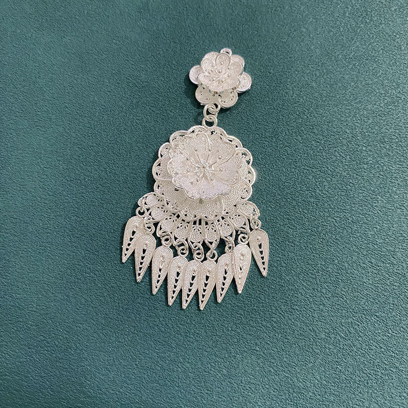 Clothes Miao Magnets Sier Hat Peacock Phoenix Pendants