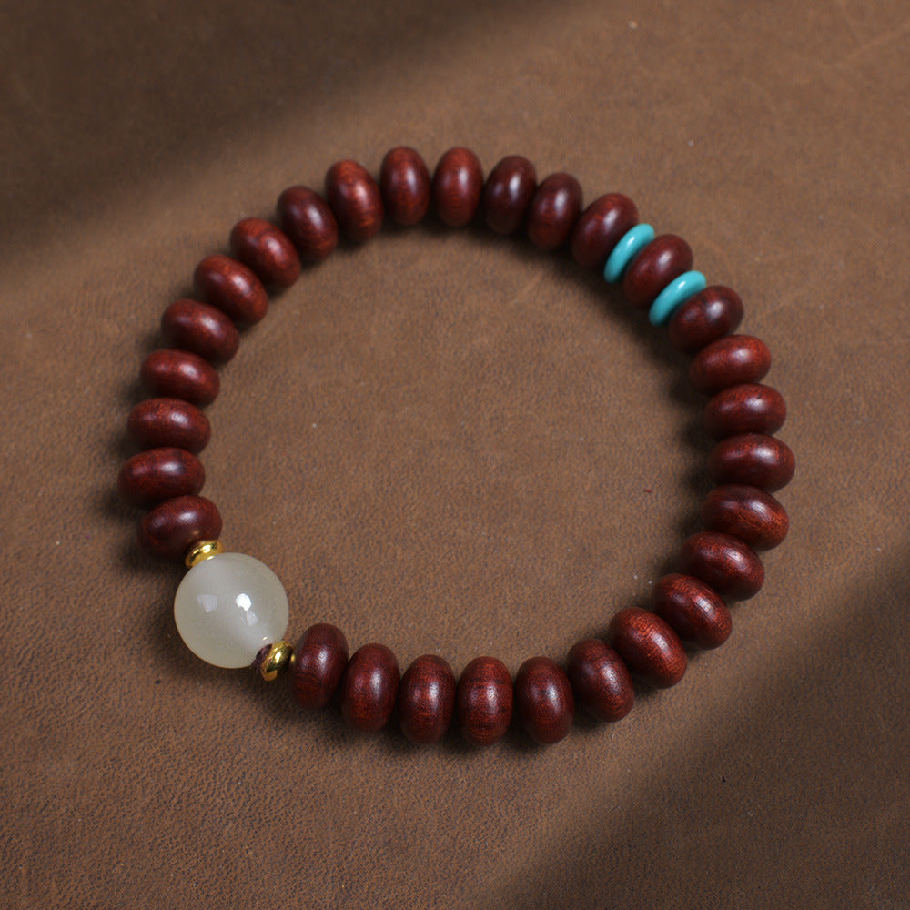 Women's & Men's Blackwood Bamboo Beads Wooden Cultural Artifact Bracelets