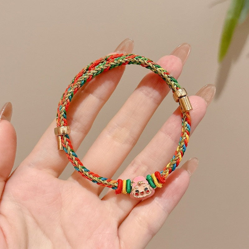 Children's Dragon Boat Festival Colorful Rope Chic Carrying Strap Batch Bracelet