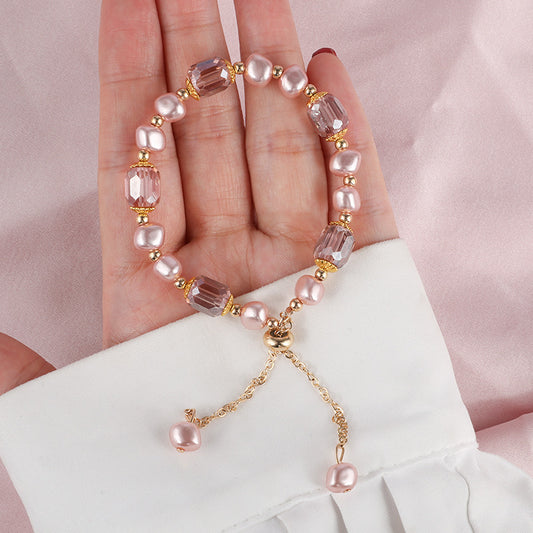 Freshwater Pearl High Sense Design Crystal Bracelets