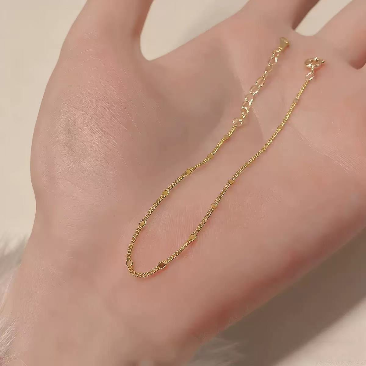 Women's Sier-plated Chain For Niche Design Girlfriend Bracelet