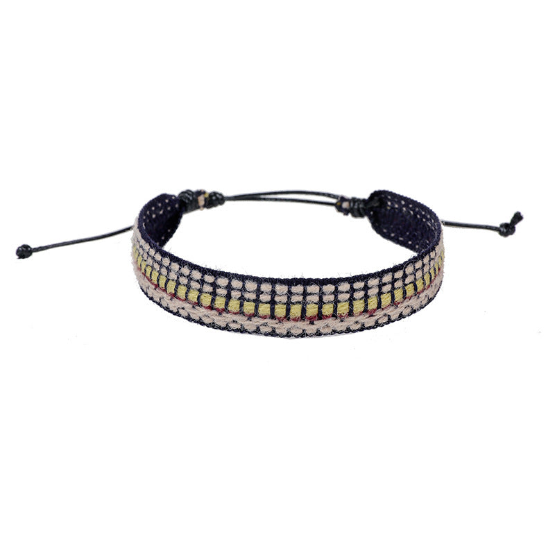 Bohemian Artistic Printed Fabric Carrying Strap Bracelets