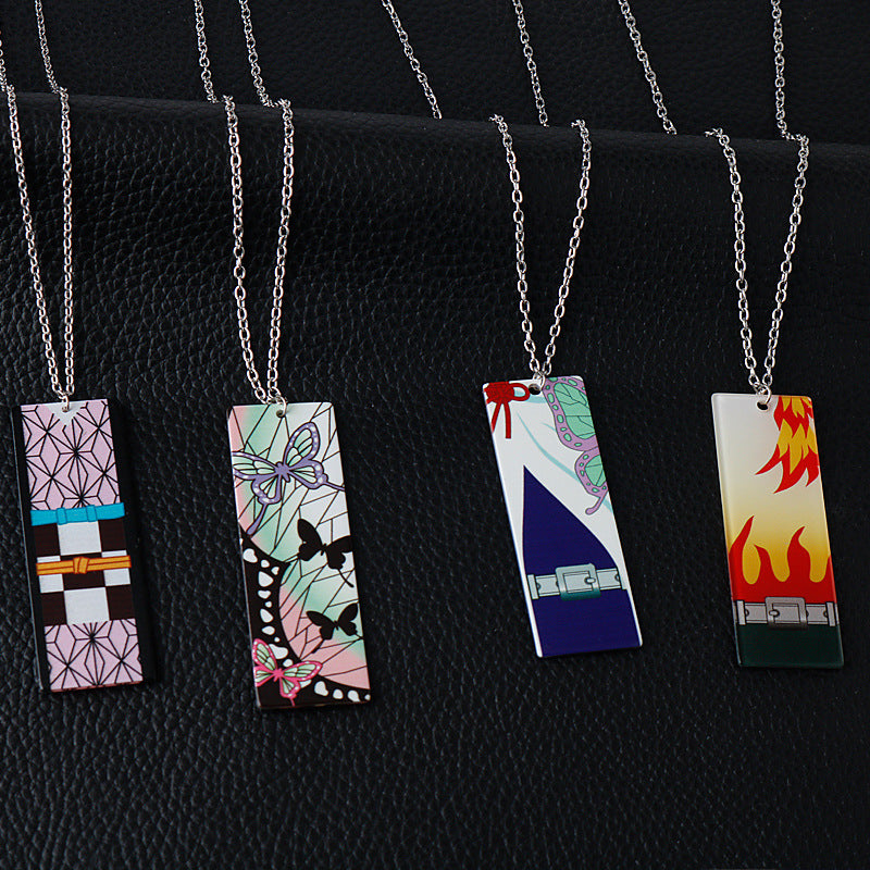 Anime Peripheral No Stove Door Acrylic Necklaces