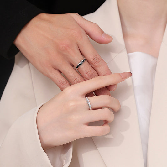 Little Star Couple Sterling Sier Korean Rings
