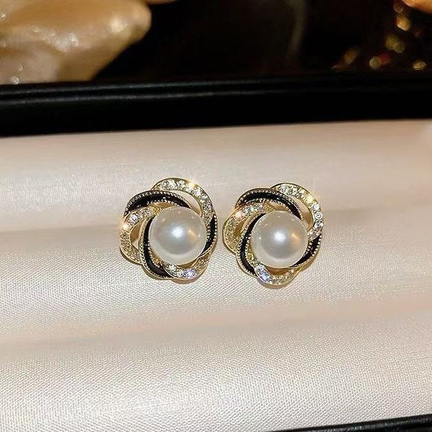 Women's Low Price Light Luxury Premium Temperamental Pearl Eardrops Rings