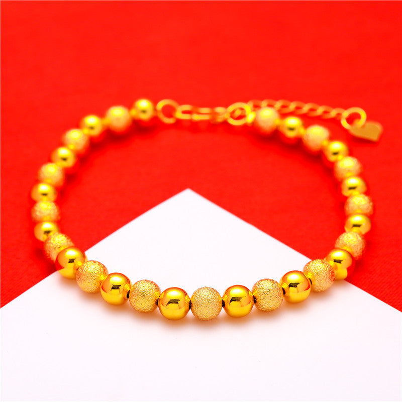 Simple Alluvial Gold Flower Peach Blossom Bracelets