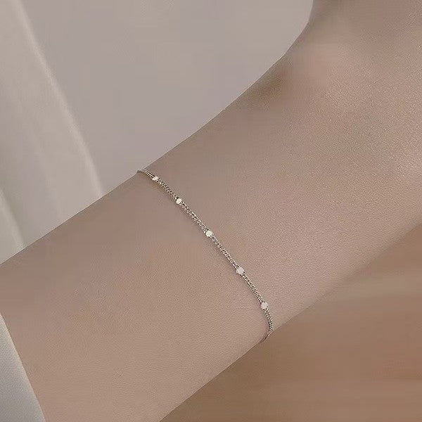 Women's Sier-plated Chain For Niche Design Girlfriend Bracelet