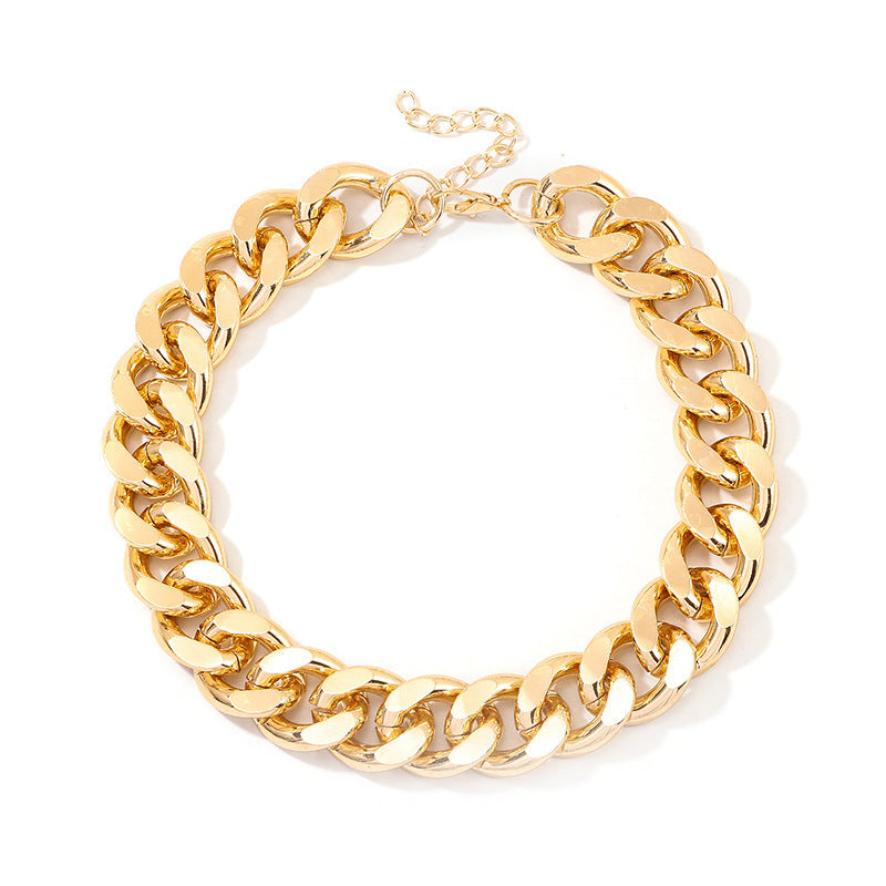 Women's Fashion Thick Chain Simple Style Personalized High Sense Necklace