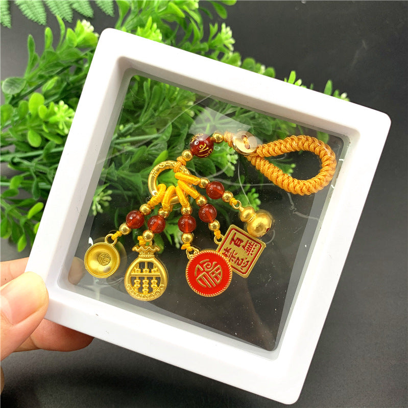 Copper Couple National Fashion Enamel Dripping Oil Hanging Ornaments