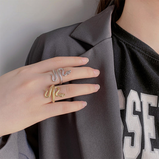 Green Eye Snake Fashion Personality High Rings