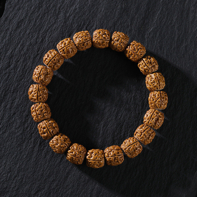 Women's & Men's Tibetan Primary Color Seeds Double Dragon Texture Crafts Hand Toy Bracelet