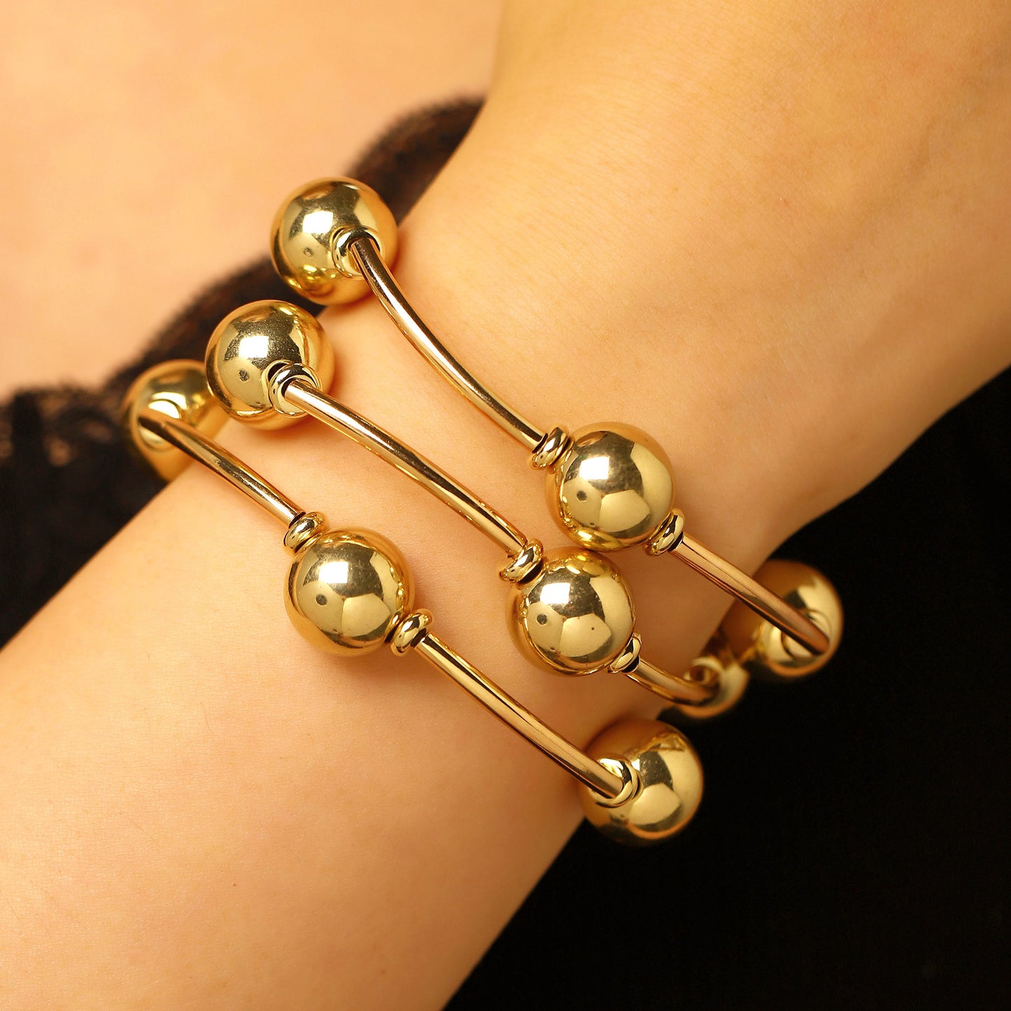 Women's Design Simple Light Luxury Twin Elastic Bracelets