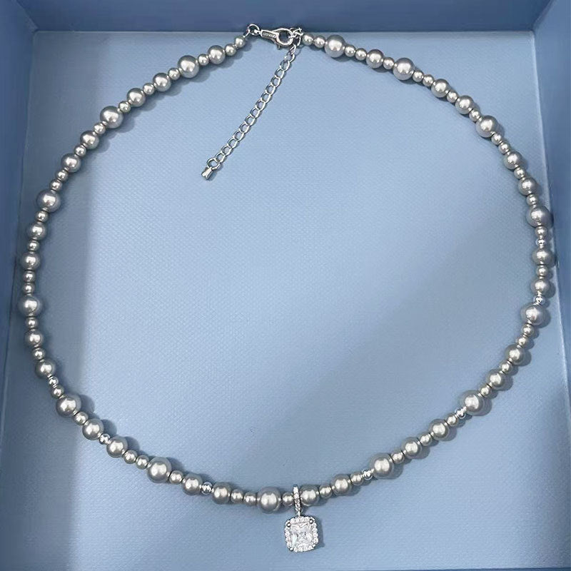 Where Simple Bubble Cube Sugar Beads Female Light Luxury High-grade Necklaces