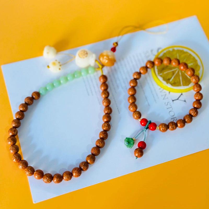 King Bodhi Buddha Beads Seed Flexible Ethnic Style Bracelet