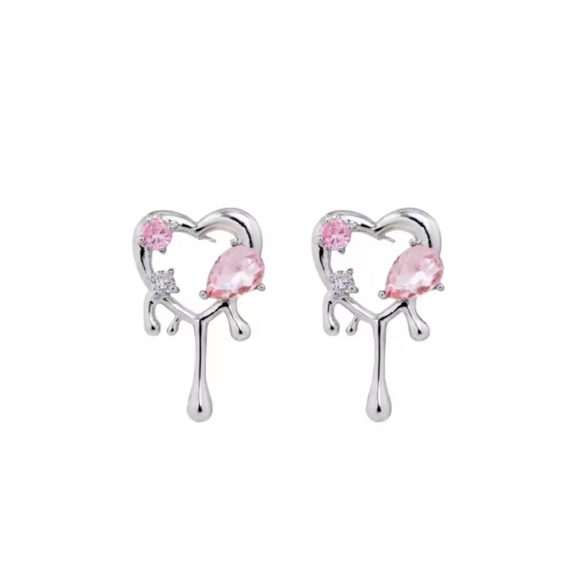 Love Heart Female Niche Advanced Design Temperament Rings