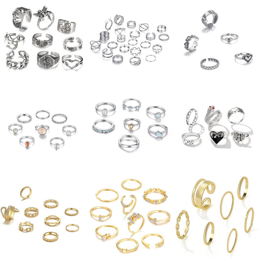 With Opening More Than Knuckle Suit Set Female Rings