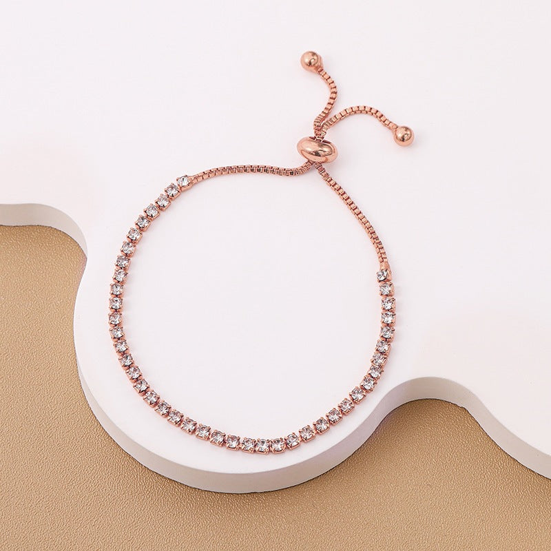 High-grade Affordable Luxury Fashion Alloy Crystal Bracelet