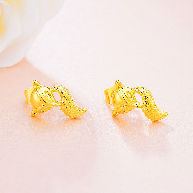 Women's Placer Gold Tassel No Color Fading Rings