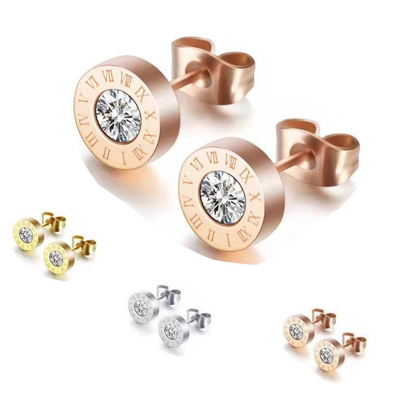 Zircon Small Ear Versatile Rhinestone Simple Rings