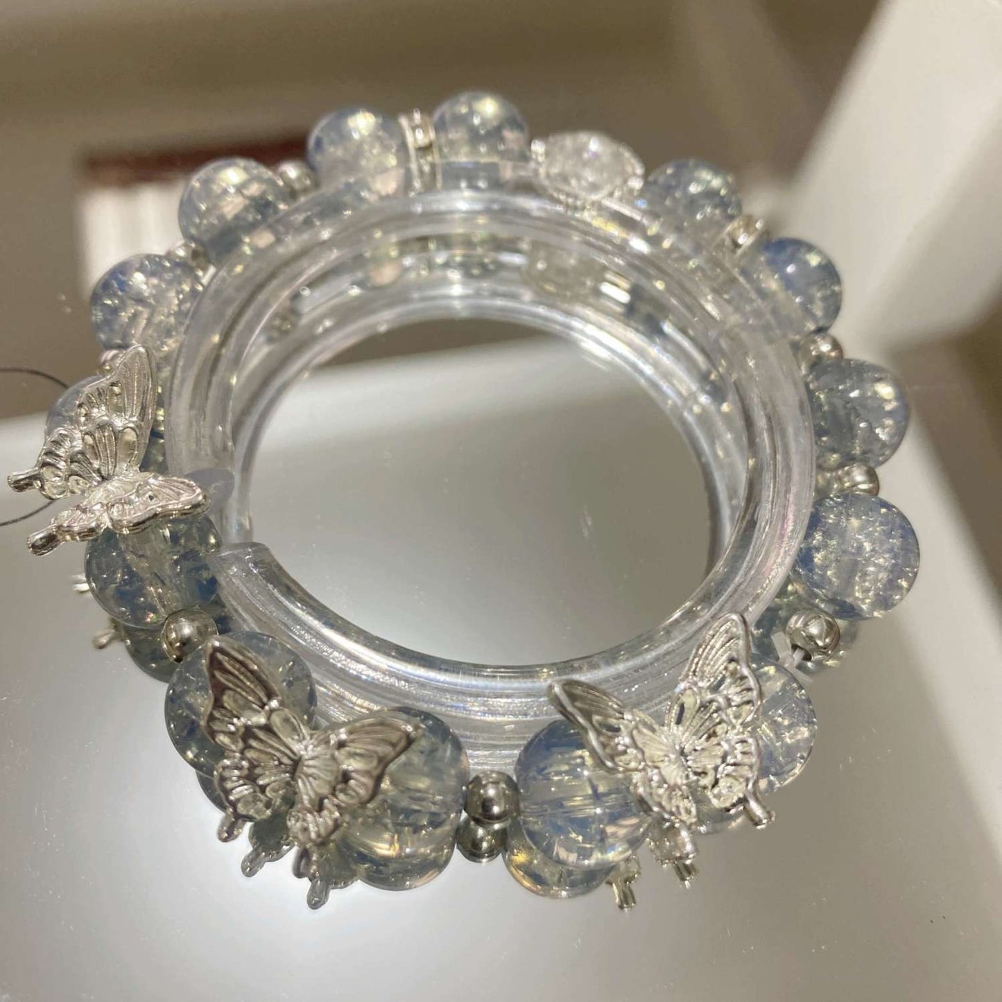 Women's Butterfly Beaded Impression Light Luxury Minority High Class Elegant Bracelets