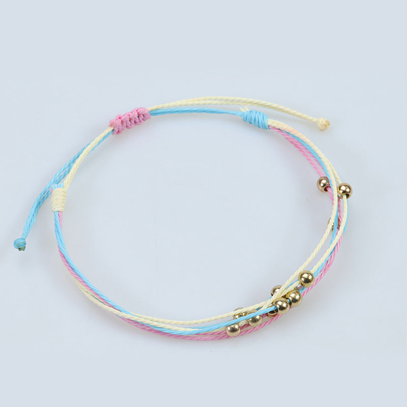 Bohemian Taiwan Wax Line Hand-woven Thread Bracelets