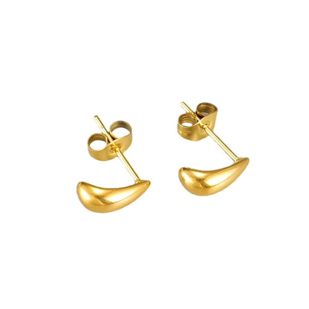 Women's Personalized Small Drop Colorfast French Retro Earrings