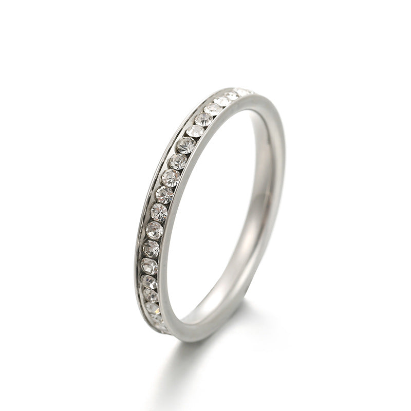 Steel Female Design Light Luxury Personality Couple Gang Ring